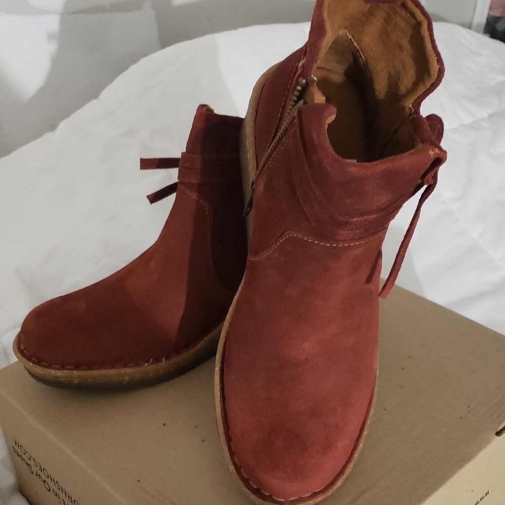 Born Red Ankle Boots